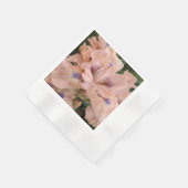 Blush Pink Bearded Iris Floral Napkins Servet (Hoek)