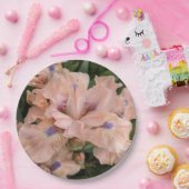 Blush Pink Bearded Iris Floral Paper Bord (Feest)