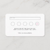 Blush Pink Beauty Aesthetics Trouw & Visitekaartje (Achterkant)