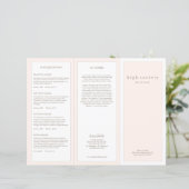 Blush Pink Beauty Hair Salon Spa TriFold Brochure (Staand voorkant)