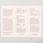 Blush Pink Beauty Hair Salon Spa TriFold Brochure (Achterkant)