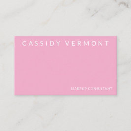 Blush Pink Beauty Make-up Professional Visitekaartje