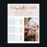 Blush Pink Beauty Salon Prijs Lijst Flyer<br><div class="desc">Blush Pink Beauty Salon Prijs Lijst Flyer</div>