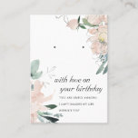 BLUSH PINK BIRTHDAY FRIEND EARRING DISPLAY CARD PLAATSKAARTJE<br><div class="desc">Als u nog meer aanpassingen nodig hebt,  kunt u mij op yellowfebstudio@gmail.com vrij klikken.</div>