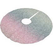 Blush Pink Blauwgroen Mint Sparkle Glitter Kerstboom Rok (Gekanteld)