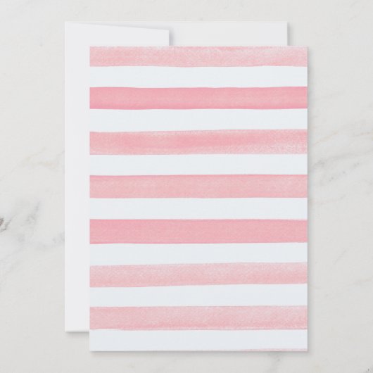 Blush Pink Bloemen Bruids Douche Uitnodigingen (Achterkant)