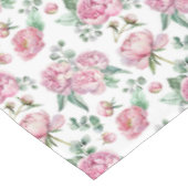 Blush Pink Bloemen en Eucalyptus Greenery Baby Sho Tafelkleed (Gekanteld)