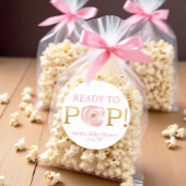Blush Pink Bloemen Klaar voor Pop Baby Sticker