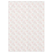 Blush pink Bloemen Pastel Elegant Tafelkleed (Voorkant)