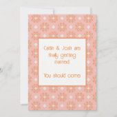 Blush Pink Bloemen Wereldbollen bruiloft uitnodigi Kaart (Voorkant)