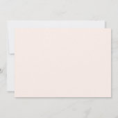 Blush Pink Bloom Save the Date Photo Card (Achterkant)