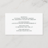 Blush Pink Bloom Weddenschap Meer informatie Informatiekaartje (Achterkant)