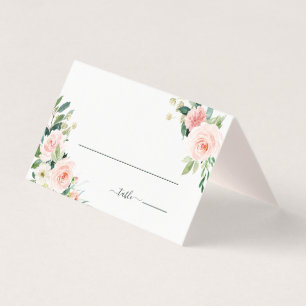 Blush Pink Bloom Weddenschapskaart Kaart