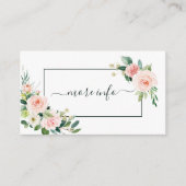 Blush Pink Bloom Wedding Meer info Informatiekaartje (Voorkant)