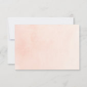 Blush Pink Bloom Wedding RSVP-kaart RSVP Kaartje (Achterkant)