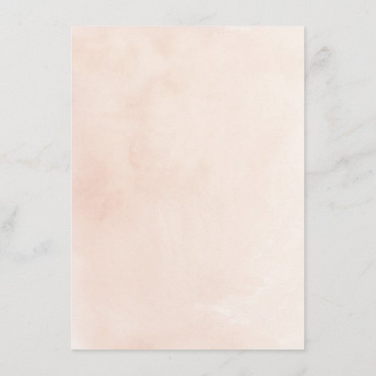 Blush Pink Blooms Weddenschap Details Enclosure Ca Informatiekaartje (Achterkant)