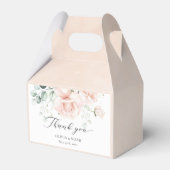 Blush Pink Blooms Wedding Favoriete Boxen Bedankdoosjes (Voorkant Zijde)