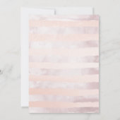 Blush Pink Blue Pastel Waterverf FloralWedding Kaart (Achterkant)