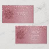 Blush Pink Boeddha Reiki Spirituele energieverwarm Visitekaartje (Voorkant / Achterkant)