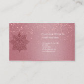 Blush Pink Boeddha Reiki Spirituele energieverwarm Visitekaartje (Achterkant)