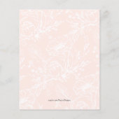 Blush Pink Boho Baby shower wenst baby (Achterkant)