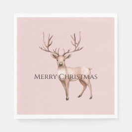 Blush Pink Boho Deer Servet