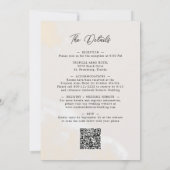 Blush Pink Boho Floral Alles in een bruiloft Kaart (Achterkant)