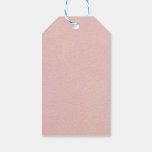 Blush Pink Boho Giraffe Baby shower Dank u Label Cadeaulabel (Achterkant)