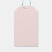 Blush Pink Boho Petals en Prosecco Floral Cadeaulabel (Achterkant)
