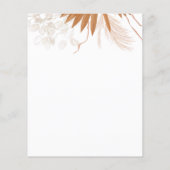 Blush Pink Boho Wedding Flyer (Achterkant)