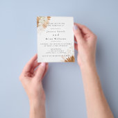 Blush Pink Boho Wedding Flyer (Hand)