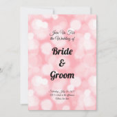 Blush Pink Bokeh Fairy Lights Uitnodiging voor een (Voorkant)