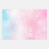 Blush Pink Bokeh Hearts Verjaardag Inpakpapier Vel (Voorkant 2)