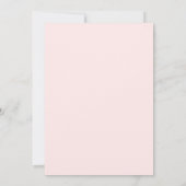 Blush Pink Bold Botanical Wedding Kaart (Achterkant)