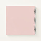 Blush Pink Boss Lady Logo op maat Notitieboek (Achterkant)