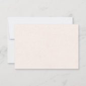 Blush Pink Botanical Monogram Wedding RSVP Card Kaartje (Achterkant)