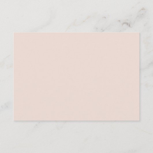 Blush Pink Botanische bruiloft Details Informatiekaartje (Achterkant)