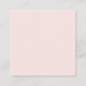 Blush Pink Bow Baby shower Boeken Verzoek Informatiekaartje (Achterkant)