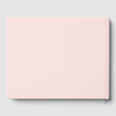 Blush pink bow Baby shower Gastenboek (Achterkant)