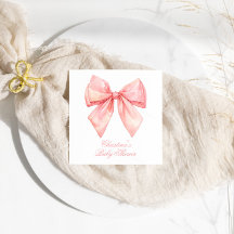 Blush Pink Bow-Baby shower