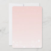 Blush Pink Bow Coquette Winter Girls 30th Birthday Kaart (Achterkant)