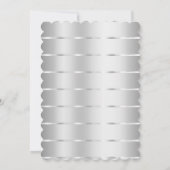 Blush Pink Bow Silver Glam Ribbon Verjaardag Kaart (Achterkant)