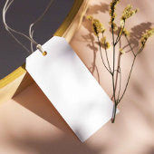 Blush Pink Bow Ze is Tying the Knot Vrijgezellenfe Cadeaulabel