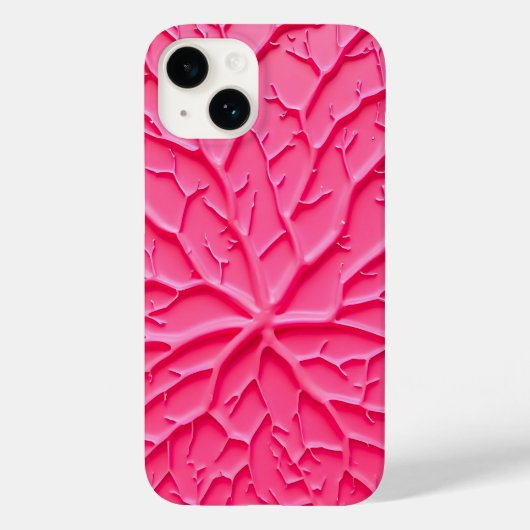 Blush Pink Branch Texture iPhone Case for Women (Achterkant)