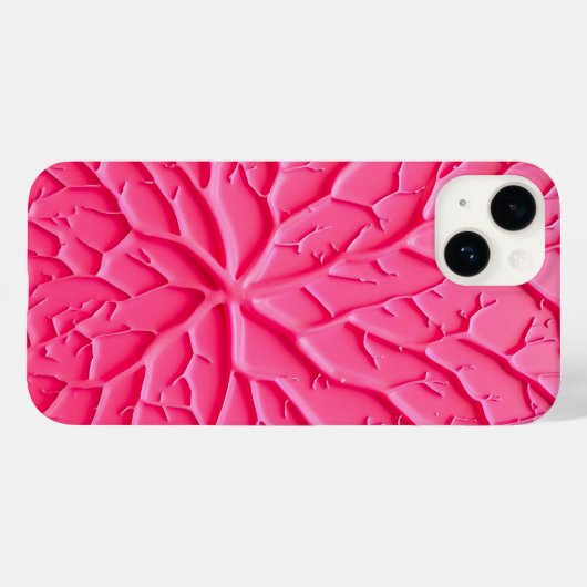 Blush Pink Branch Texture iPhone Case for Women (Achterkant (horizontaal))