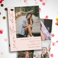 Blush Pink & Brass kalligrafie Afstuderen