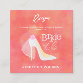  Blush Pink Bride wordt Vrijgezellenfeest Informatiekaartje