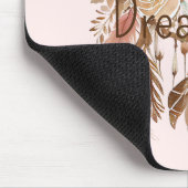 Blush Pink Brown Floral Dream Catcher Muismat (Hoek)