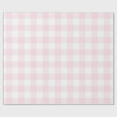 Blush Pink Buffalo Check Patroon Cadeaupapier (Vlak)