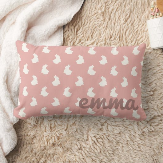 Blush Pink Bunny Nursery Kussen (Deken)